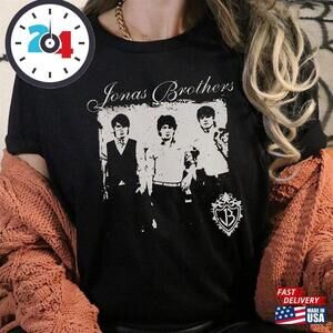 Jonas Brothers Shirt Five Albums One Night Tour  Unisex